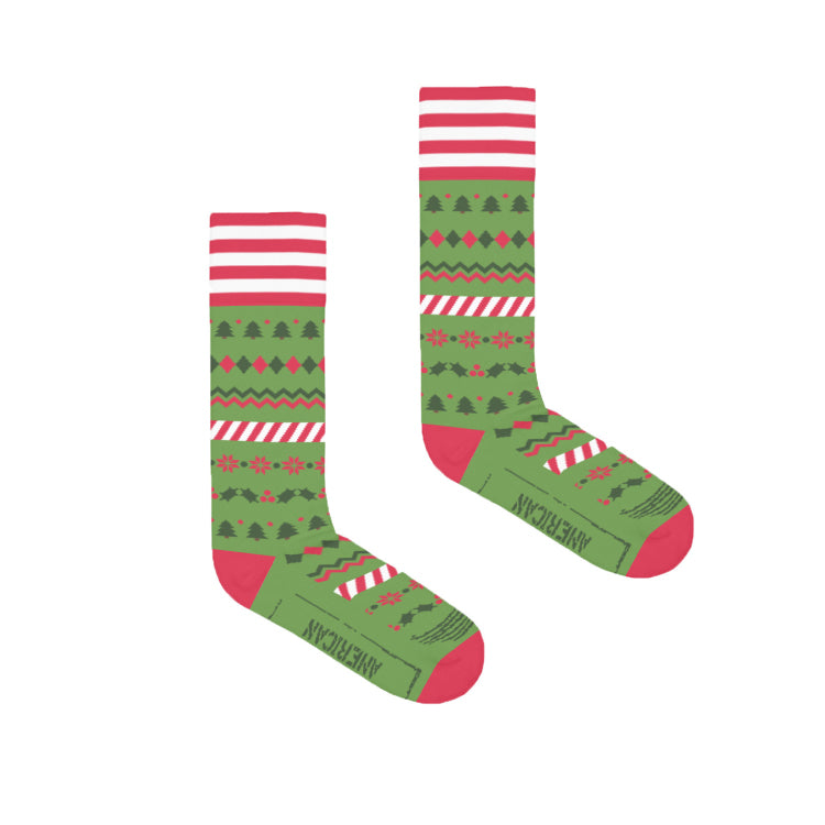 Christmas Icon Stripe Socks