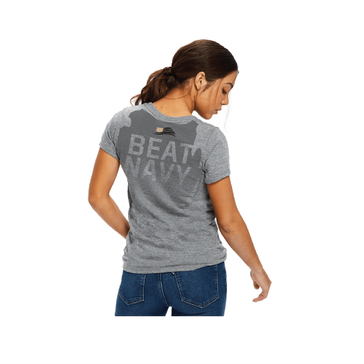 Women's Go Army - Beat Navy Sweat Tee